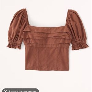 Abercrombie Pleated Squareneck Top